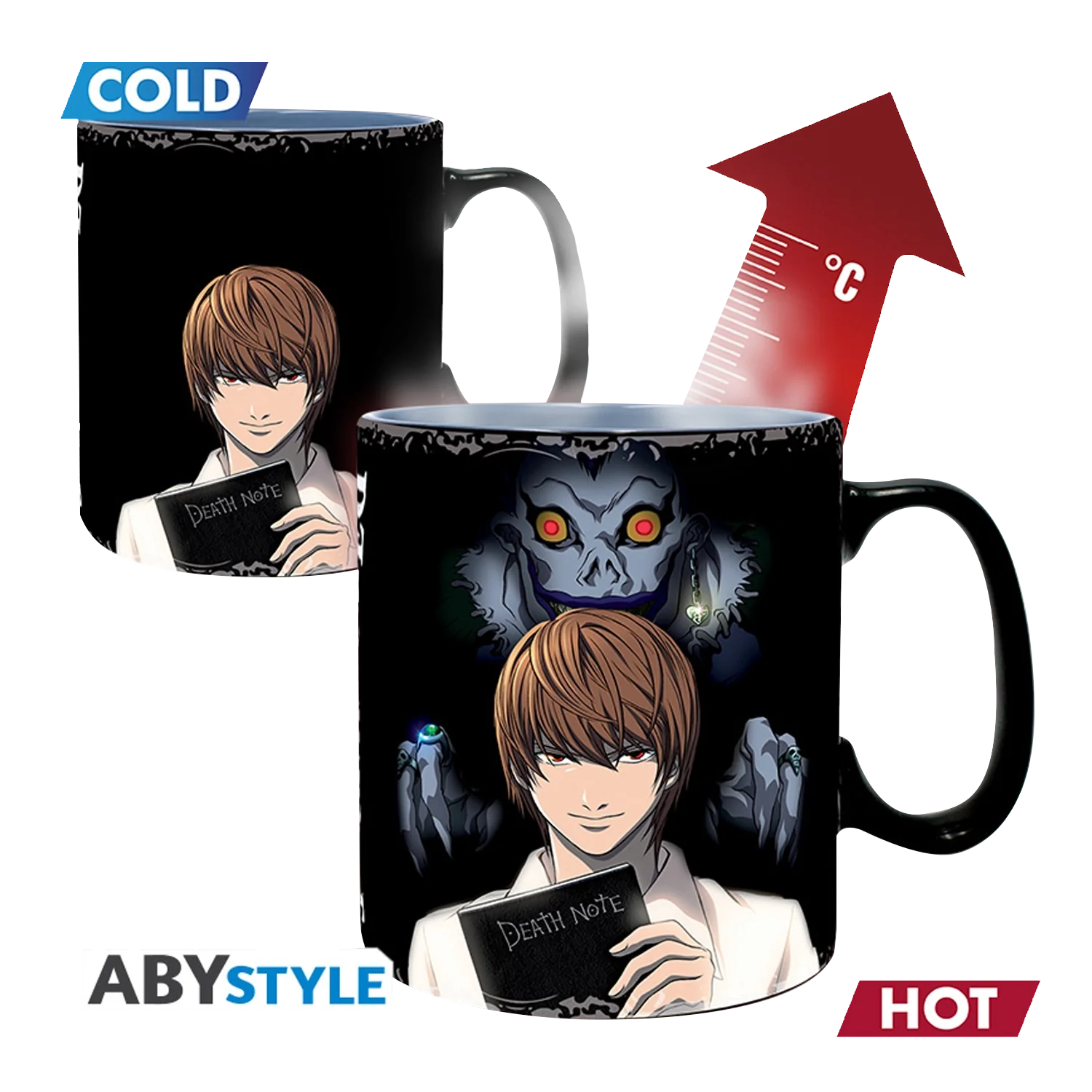 DEATH NOTE Mug Heat Change Kira&L*-SEE 460ml